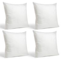 Foamily Set of 4-22 x 22 Premium Hypoallergenic Stuffer Pillow Inserts Sham Square Form Polyester, 22" L X 22" W, Standard/White