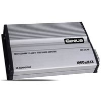 Genius GKE-120.4D 1800 Watts-MAX Compact Car Full Range Amplifier 4 Channel Class-D 2-Ohm Stable Frequency X10