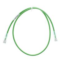Panduit UTP28SP2BG/N CAT6 Performance Patch-Cable UTP Patch Cord, 2-Feet, Bright Green (5 Pack)