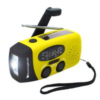 Upgraded Version RunningSnail Emergency Hand Crank Self Powered AM/FM NOAA Solar Weather Radio with LED Flashlight, Emergency Power Bank for iPhone/Smartphone (088Y)