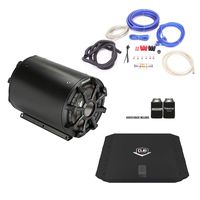 KICKER 45CWTB84 8" Weather Proof Tube Enclosure with Passive Radiator Includes 480 Watt Dub Amp and Wire kit