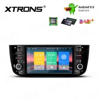 XTRONS Android 9.0 Car Stereo Radio Player 6.1" Touch Screen GPS Navigation Video Player Bluetooth Head Unit Support Android Auto WiFi DVR OBD2 TPMS Backup Camera for Fiat Punto (199/310) Linea (323)