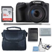 Canon PowerShot SX420 is Digital Camera (Black) Kit with Sandisk 32GB High Speed Memory Card + Camera Case + Starter Kit