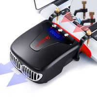 Laptop Fan Cooler, BestFire Portable Laptop Vacuum Cooler with Two Temperature Mode Display, Rapid Cooling, Auto-Temp Detection, Unique Clamp Design, USB Heat Sink for Laptops- Black