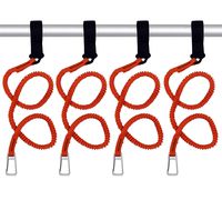YYST Orange Paddle Leash Paddle Holder Tool Lanyard - No Paddle (Orange X 4 Pack)
