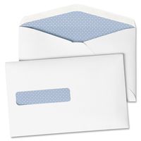 Quality Park Window Postage Saving Envelopes, 28 lb, 6 x 9.5 Inches, White Wove, Box of 500 (90063)