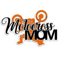 Decal Serpent Motocross Mom Muddy Color Vinyl Sports Car Laptop Sticker - 6"