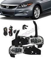 RP Remarkable Power, FL7044 Fit For 2008-10 Accord Cupe 2DR Clear Fog Lights Lens Bumper Lamps Kit