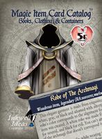 Inkwell Ideas Magic Item Card Catalog (5e): Books, Clothing, & Containers