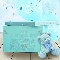 Blue My Baby Keepsake Box A Lifetime Of Memories Large Collapsible Storage Box