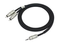 Kirlin 6 Feet 3.5mm Stereo Plug to Dual RCA Plug Y-Cable