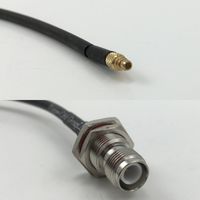 6 inch RGU178 MMCX MALE to RP-TNC FEMALE BULKHEAD Pigtail Jumper RF coaxial cable 50ohm High Quality Quick USA Shipping