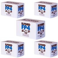 ILFORD FP4 PLUS 125 BLACK AND WHITE FILM 35MM 36EXP (Pack of 5)
