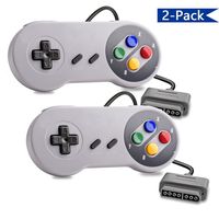 Veanic 2-Pack Replacement Controller Gamepad for SNES - Original Super Nintendo Entertainment System