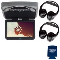 Audiovox Overhead Mobile Video MTGBAVX10 10.1" High Def System with DVD and HDMI with 2 Pair of Headphones