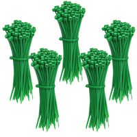 Livder 500 Pieces Green Heavy Self-Locking Nylon Zip Cable Ties, 4 Inch