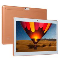 RONSHIN 10.1 Inch 4+64G HD Game Tablet Computer PC Ten Core Android 8.0 GPS 3G WiFi Dual Camera Gold US Plug