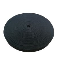 Aerfas 25 Yards Cable Tie, 3/4-Inch Black Roll Fastening Tape Roll Hook & Loop Sticky Cable Cord Wire Tie Strap Tape (25 Yards)