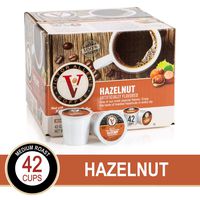 Hazelnut for K-Cup Keurig 2.0 Brewers, 42 Count, Victor Allen's Coffee Medium Roast Single Serve Coffee Pods