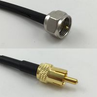 3 feet RG58 F MALE to RCA MALE Pigtail Jumper RF coaxial cable 50ohm High Quality Quick USA Shipping