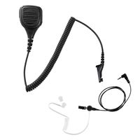 Maxtop APM250ARP25-M9 Heavy Duty Shoulder Speaker Microphone for Motorola with Listen Only Earpiece