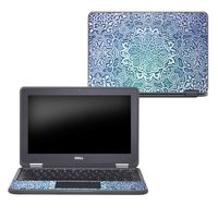 Mightyskins Skin Compatible with Dell Chromebook 11" 3189 - Carved Blue | Protective, Durable, and Unique Vinyl Decal Wrap Cover | Easy to Apply, Remove, and Change Styles | Made in The USA