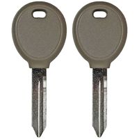 QualityKeylessPlus Two Replacement Transponder Chip Keys Y164PT for Chrysler Dodge Jeep