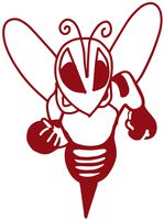 hBARSCI Hornet - 5 Inches - for Cars, Trucks, Windows, Laptops, Tablets, Outdoor-Grade 2.5mil Thick Vinyl - Dark Red