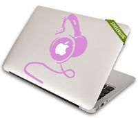 Stickerslug DJ Headphones Decal for Apple MacBook Air Pro