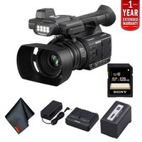 Panasonic AG-AC30 Full HD Camcorder with Touch Panel LCD Viewscreen and Built-in LED Light (US Version) - Starter Bundle with 1 Year Extended Warranty