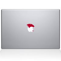 The Decal Guru 2052-MAC-15P-DR Mohawk Punk Rocker Decal Vinyl Sticker, Red, 15" MacBook Pro (2015 & Older)