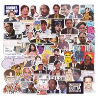 The Office Sticker - Pack of 110 Stickers - 3-4 Inches in Size - Waterproof and Wrinkle Resistant - UV Resistant Vinyl Stickers - The funny Stickers for Laptops, Computers, Hydro Flasks, Water Bottles