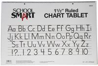 School Smart Chart Tablet, 24 x 16 Inches, 1-1/2 Inch Skip Line, 25 Sheets