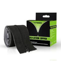 VIVOSUN One Pack Heavy Duty Peel & Stick Zipper for Dust Barriers 7ft x 3inch