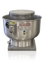 Restaurant Canopy Hood Grease Rated Exhaust Fan- High Speed Direct Drive Centrifugal Upblast Exhaust Fan with speed control- 24 3/4" Base, 0.75 HP 115 Volt Single Phase Motor, 1500-2200 CFM (DU85HFA)