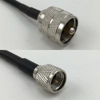 10 feet RG58 PL259 UHF Male to MINI UHF MALE Pigtail Jumper RF coaxial cable 50ohm High Quality Quick USA Shipping