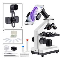 1000x Compound Microscope for Students with Prepared Slides Kit Suitable for School Teaching, Biological Research and Homeschool Learning Nature MAXLAPTER
