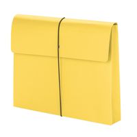 Smead Expanding File Wallet with  Closure, 2" Expansion,  Closure, Letter Size, Yellow, 10 per Box (77206)