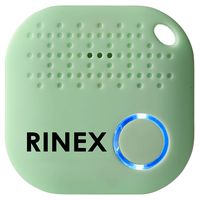 Rinex Bluetooth Key Finder - Key Locator Device with App, Siri Compatibility, Extra Battery - Anti-Lost GPS Keychain Tracker Device for Phone, Luggage, Backpack, Wallet - GPS Tracking Chip Tags