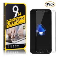 Tempered Glass Screen Protector for Apple iPhone 6 / iPhone 6s / iPhone 7 / iPhone 8, CUSKING Ultra Clear Anti Scratch Screen Protector, 9H Hardness Screen Protector, 1 Pack