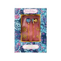 Lilly Pulitzer Earbuds with Silicone Tips and Volume Control, Gypsea Girl