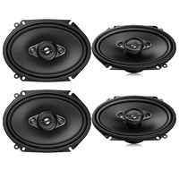 4 Pioneer 6x8 Inch 4-Way 350 Watt Max Power Car Stereo Speakers - 2 Pairs