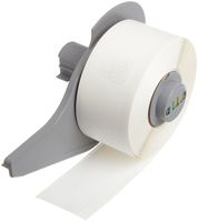 Brady M71C-1000-422 1" Width x 50' Height White Color B-422 Permanent Polyester Labels With Gloss Finish For BMP71 Label Printer