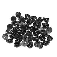 uxcell 50 Pcs BS-2032-1 Horizontal Coin Button Battery Holder Black Container Case