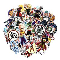 Bowinr Dragon Ball Z Car Stickers, Anime Bumper Sticker for Phone, Laptop, Car, Lugguage, Skateboard and More(100pcs)