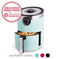 Dash DCAF250GBAQ02 AirCrisp Pro Electric Air Fryer + Oven Cooker with Temperature Control, Non Stick Fry Basket, Recipe Guide + Auto Shut Off Feature, 2qt, Aqua