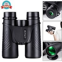 HUTACT Compact Binoculars for Adults High Power 10x42 Roof Prism FMC Lens Waterproof Fogproof Binoculars for Bird Watching,Travel,Hunting,Wildlife,Concert Strap Carrying Bag