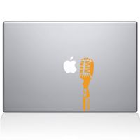 The Decal Guru Open Mic MacBook Decal Vinyl Sticker - 15" MacBook Pro (2015 & Older) - Yellow (1140-MAC-15P-SY)