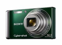Sony DSC-W370 14.1MP Digital Camera with 7x Wide Angle Zoom with Optical Steady Shot Image Stabilization and 3.0 inch LCD (Green)