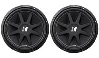 (2) KICKER 43C154 Comp 15" Car Subwoofers Totaling 1200 Watt With Single Voice Coil
